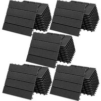 Composite Decking Tiles 55Pcs Anthracite 30x30cm